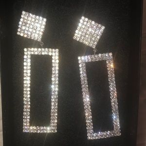 Women’s rhinestone earrings